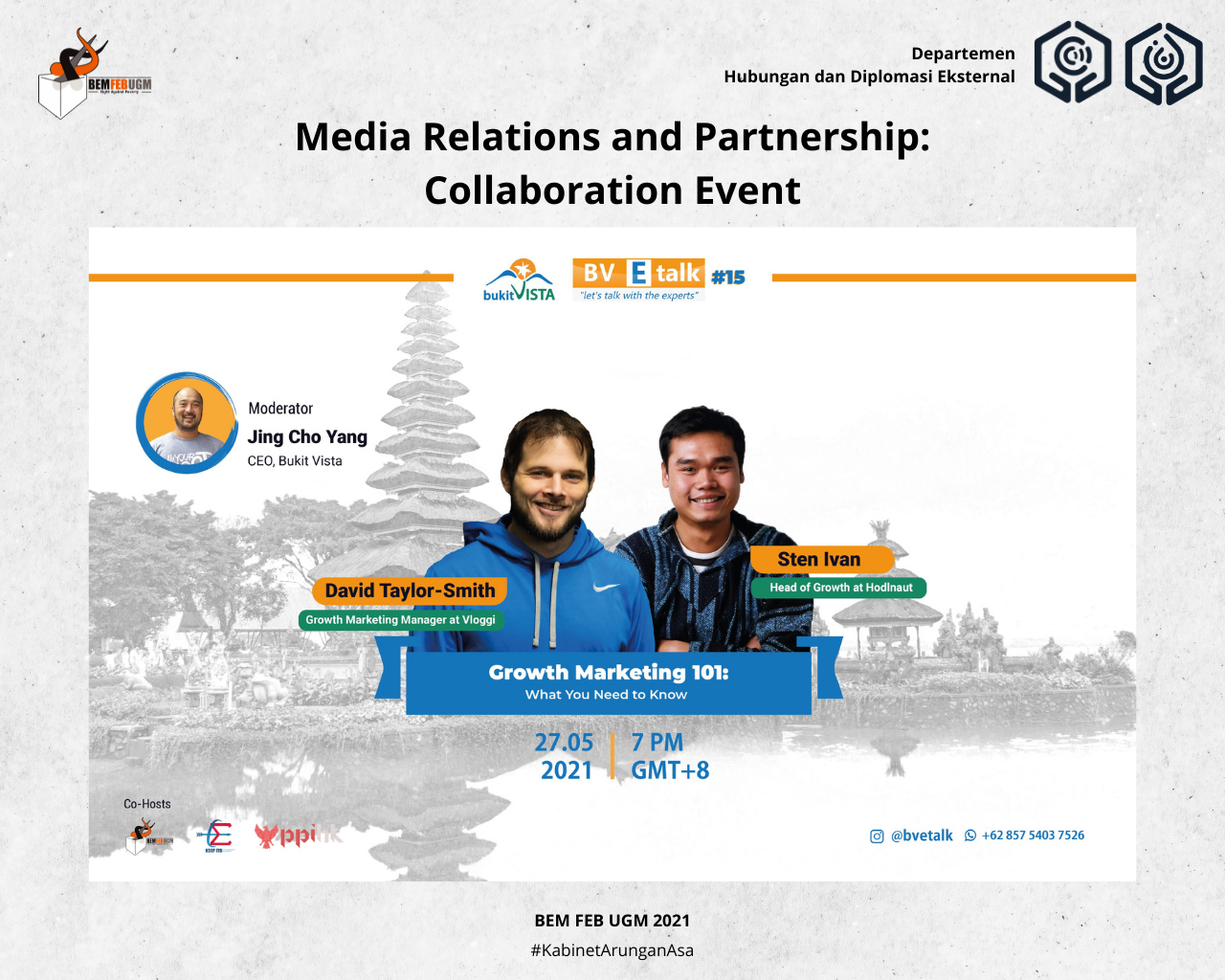 1. Media Relations and Partnership Collaboration Event BV E-talk#15